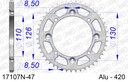 Corona aluminio Kawasaki KX65(00-20)