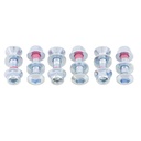 Kit tornillos y tuercas corona (6 unidades)