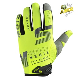 [MT1610LY] RIDER5 Junior Gloves (Amarillo fluor, L (10 years))