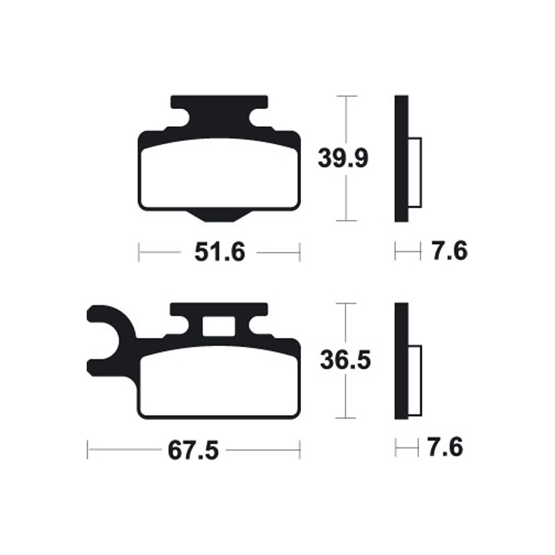 Brake Pads KX65 front/RM65 front