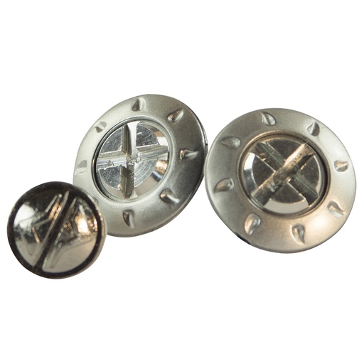 Juego Tornillos (3 uds.) Casco Trial GO2 Plata