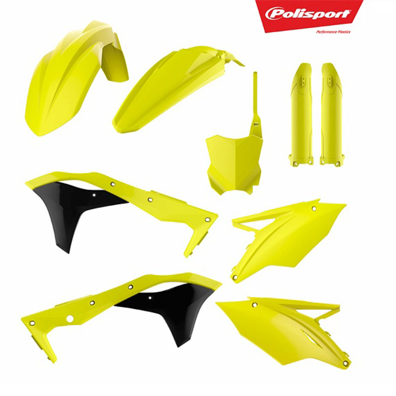 Plastic Kit KXF250 (17-18) Fluor Yellow