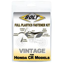 [BT-HON-8590101] Plastic Fastening Kit HONDA CR125 (85-90) CR250/500 (85-89)