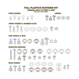 [BT-YAM-1400024] Plastic Fastening Kit YAMAHA YZF250 (14-18) YZF450 (14-17) WRF250/450 (15-18)