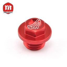[CS-CA-0053-HD.R] Tapón Aceite Motor Montesa 4RT sin varilla, Rojo