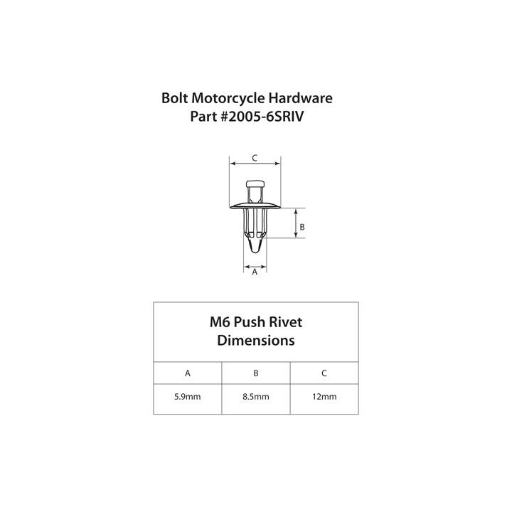 Remaches Nylon M6 (10 uds.)