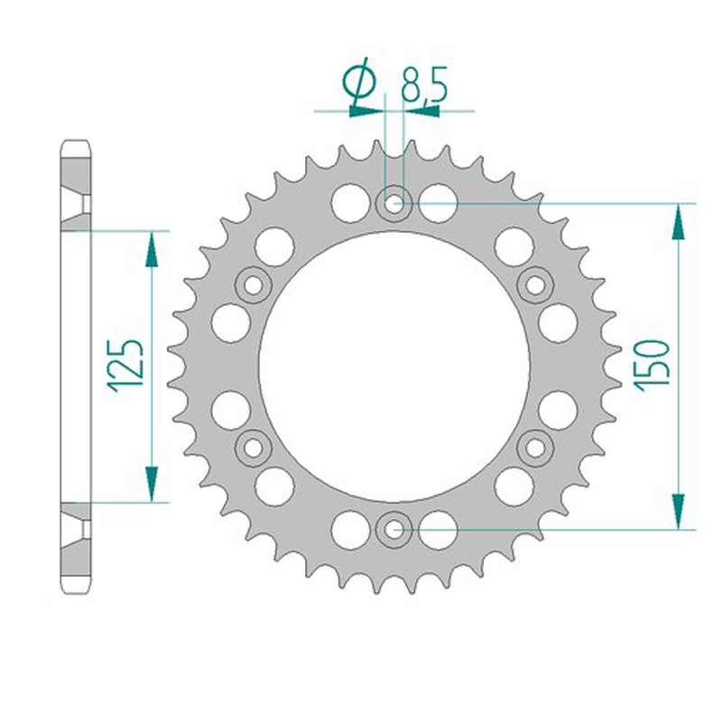 Corona KTM SX/EXC125-620(90-22) HSQ TE/TC/FE/FC(00-22) GG MC/EC/EX(21-22)