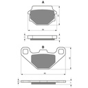 Pastillas freno trasero EC125(93-)