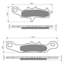 Pastillas freno delantero KX80(97- ) KX85(01- ) RM85(05- )