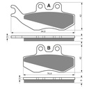 Pastillas freno delantero BETA/GAS GAS Pampera125(05-08) Pampera250(02-03)