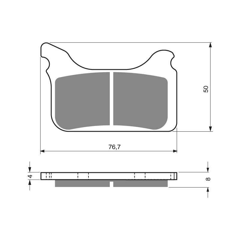 zPastillas freno delantero HSB FS450(03-06)/550(07-12)