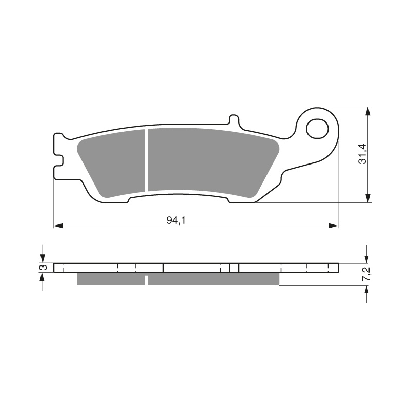 Pastillas freno delantero  YAMAHA YZ125-250(08-21) YZ250F/450F(07-20) WR250F(17-21) WR450F(16-21)