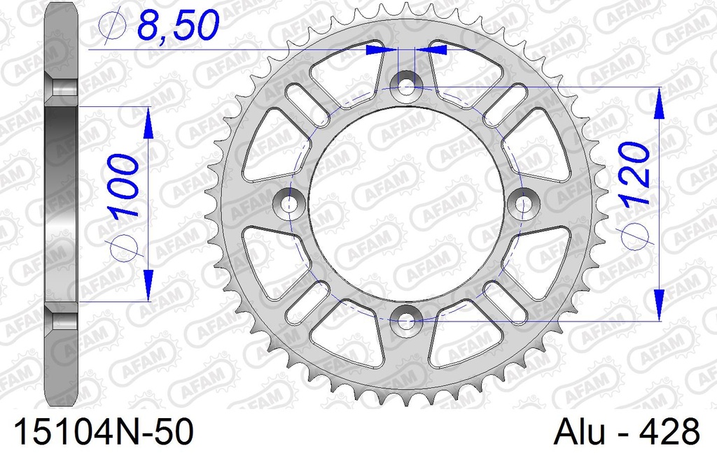 Corona Aluminio RM80/85(84-20) YZ80/85(93-20)