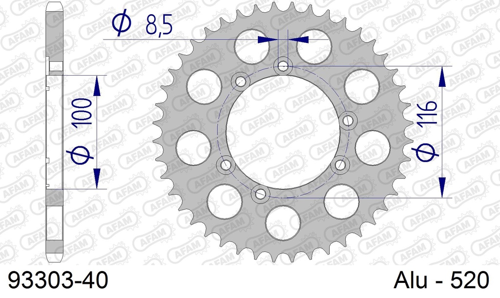 Corona trial GAS GAS(hasta 01)  Sherco125/200(03-05) 80(06-13)