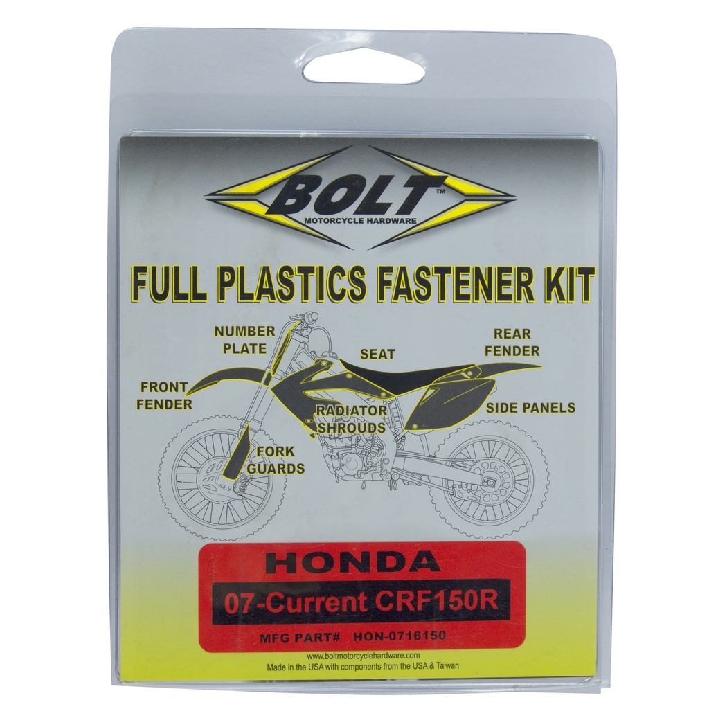 Plastic Fastening Kit CRF150 (07-25)