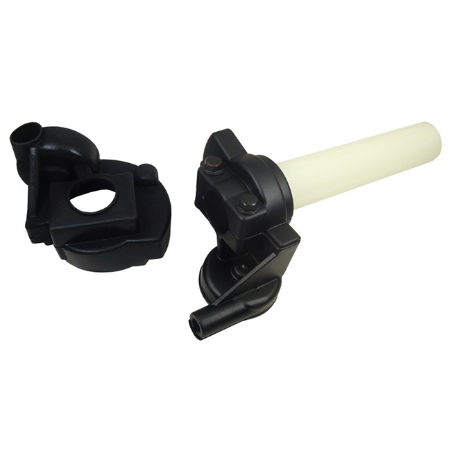THROTTLE COMPLETE YAM/KAW/SUZUKI YZ125-250 96-25, KX125-250 92-08, RM125-250 01-08 (INCLUDING COVER)
