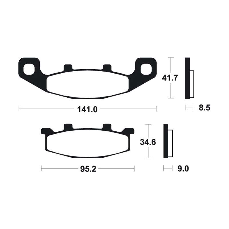 Hyosung Comet 250/Kawa GPX750R/Suzuki GSF400 Brake Pads