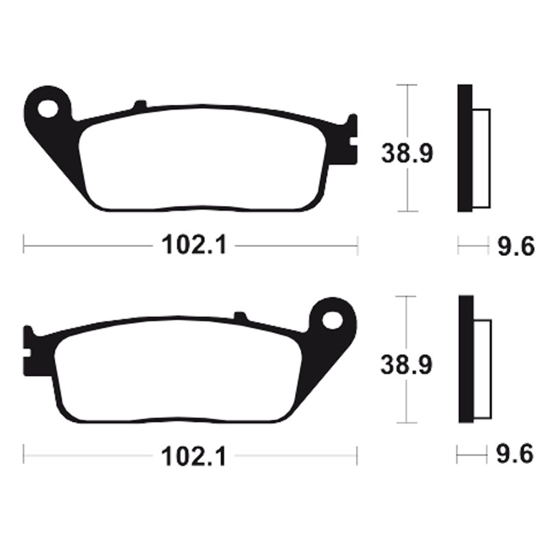 Brake Pads CBR1000F (89-92) Rear