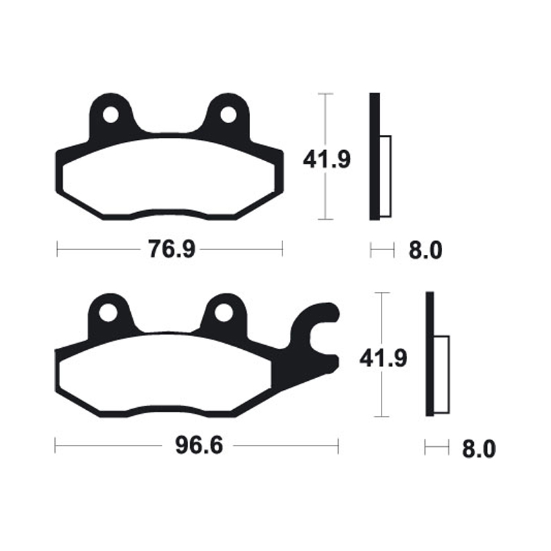 Brake Pads Yamaha YBR250 front