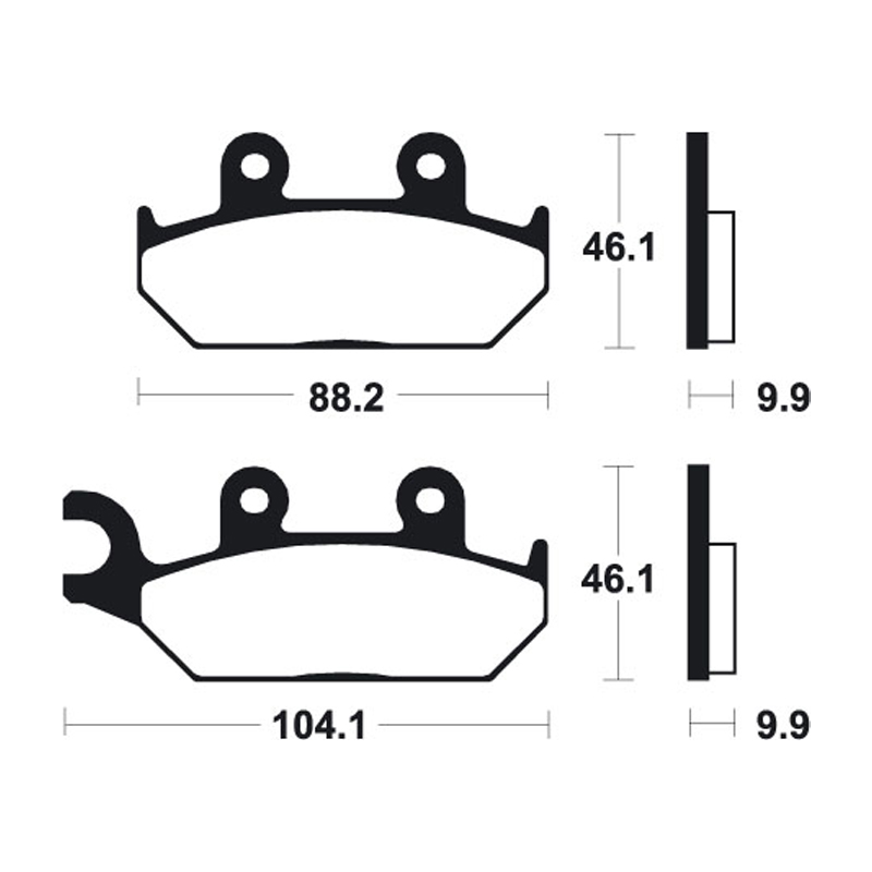 Brake Pads Yamaha TZR50 (93-02) Rear