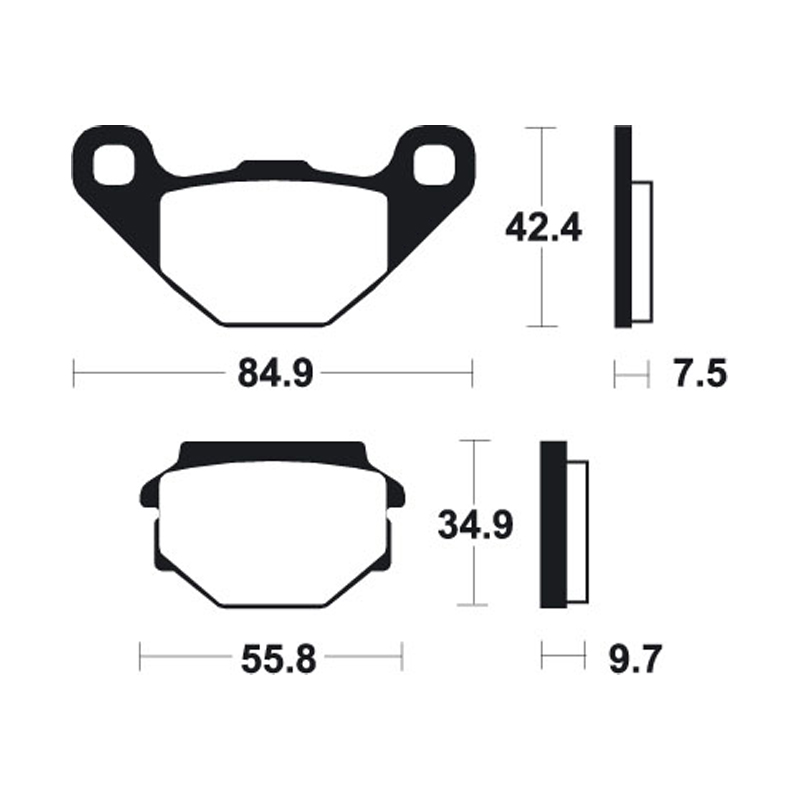 Pastillas de Freno Aprilia RX125 Trasera