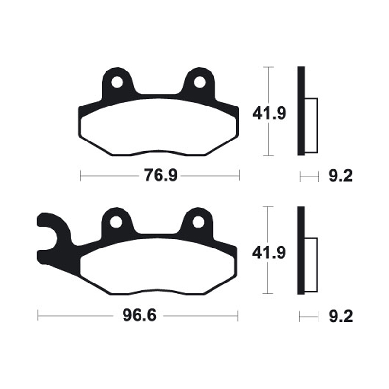 Pastillas de Freno Daelim 50 delantera / Kymco Vitality 50 delantera (04-10