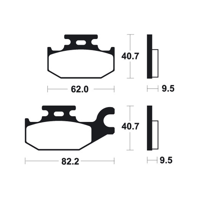 Brake Pads Suzuki Burgman 125/200 (07-12) rear