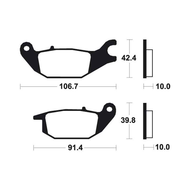 Brake Pads Honda XLV Varadero 125 Rear