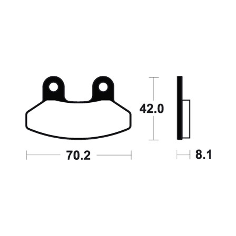 Pastillas de Freno SYM125 EURO MX 125 Joyride Delantera