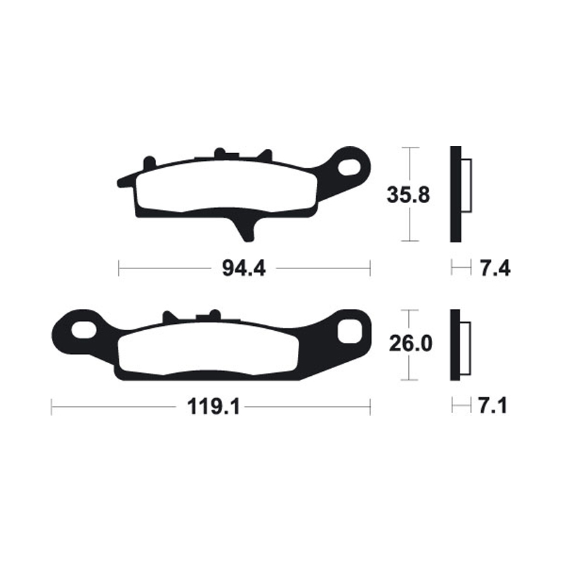 Brake Pads Suzuki LT-V 700 Quadrunner