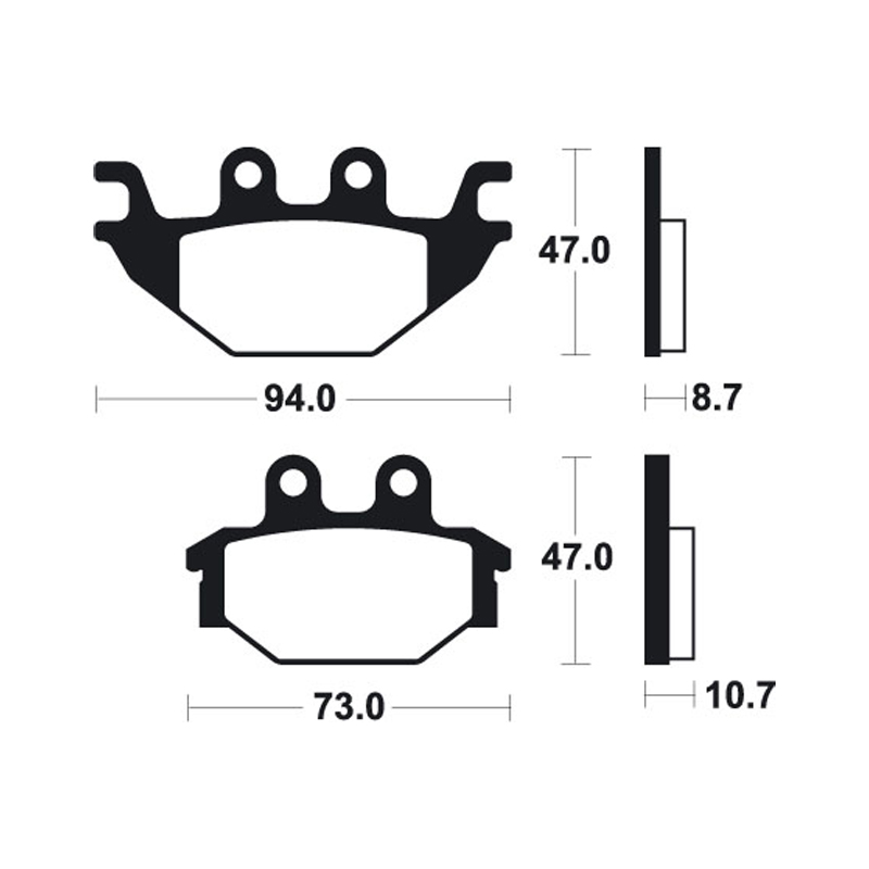 Kymco 250 Urban Quad Brake Pads