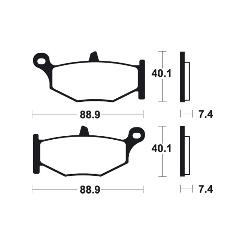 Pastillas de Freno Suzuki GSR 600/750/1000 Trasera