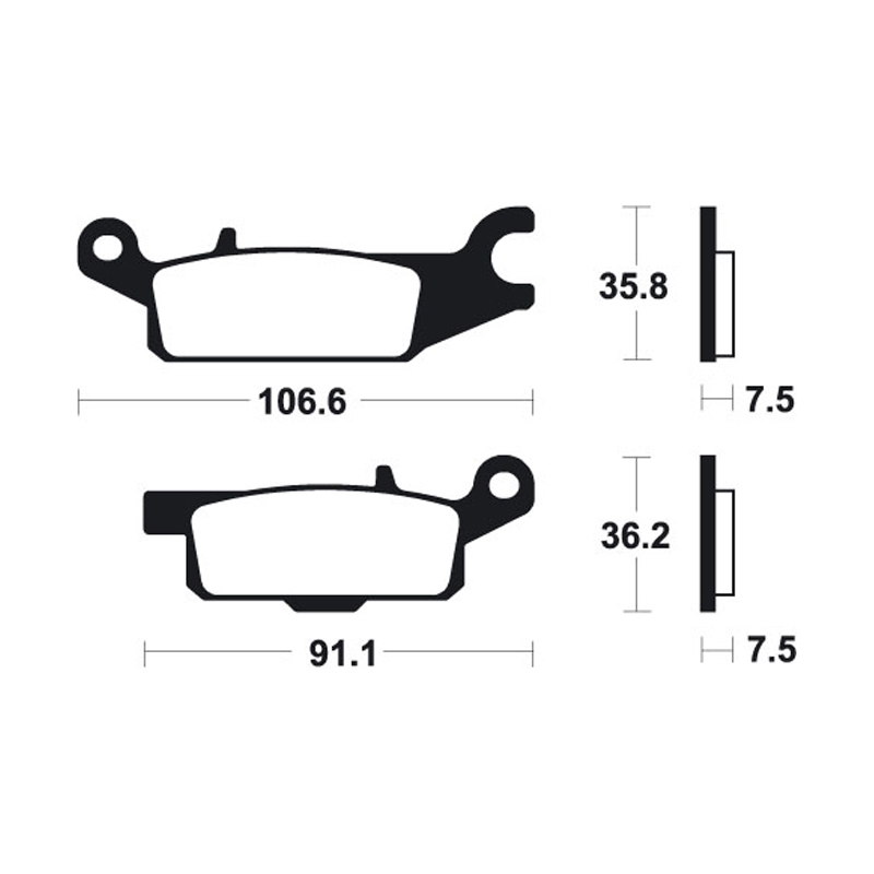 Yamaha YFM Front Brake Pads