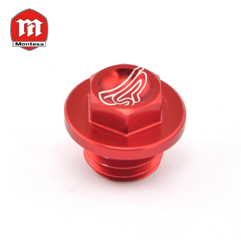 Tapón Aceite Motor Montesa 4RT sin varilla, Rojo