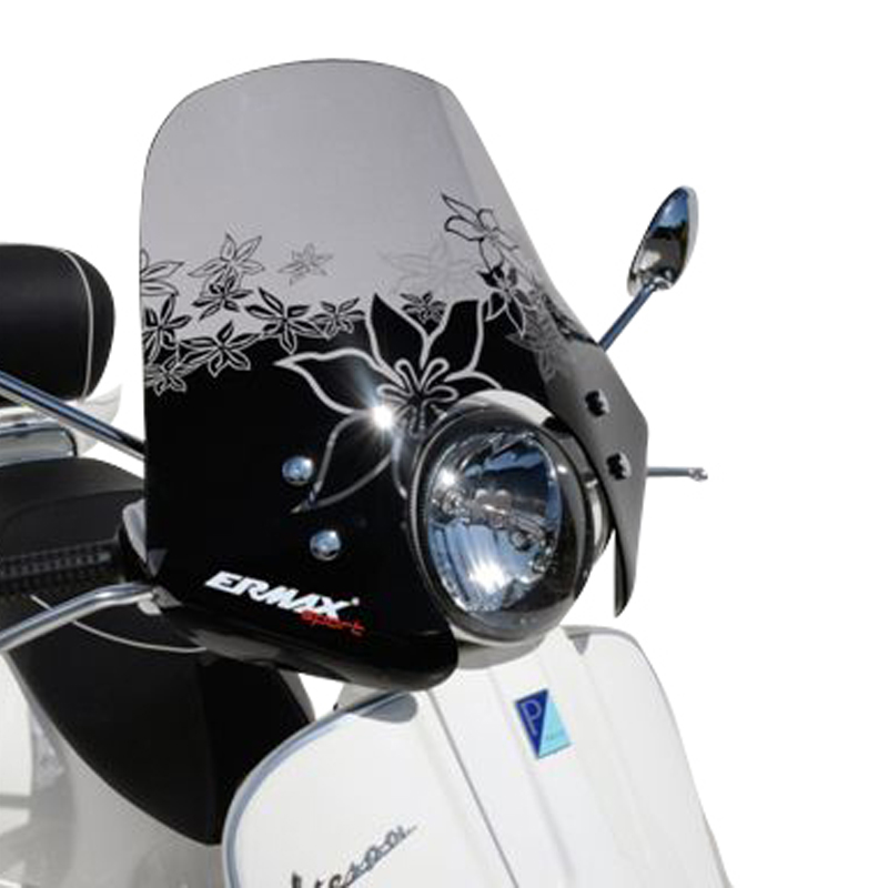 Windshield Vespa SPORTIVO 45CM 50/125/250/300 Light black frame