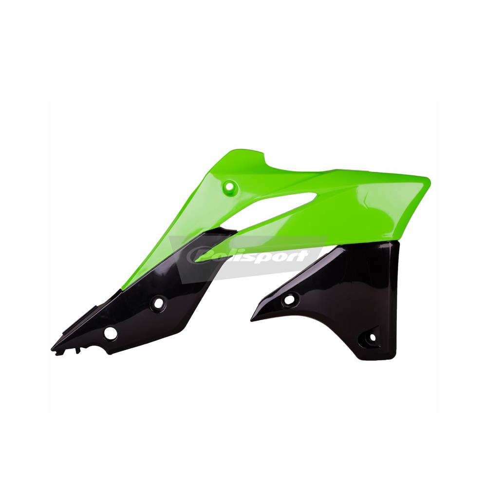 Radiator Scoops KXF250 (13-16) Green/Black