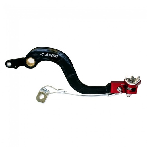 Pedal de Freno Forjado HONDA CR125 (04-07) Negro/Rojo