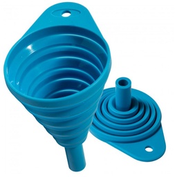 [AP-OILFUNNEL] Embudo Plegable de Silicona D.16mm Azul