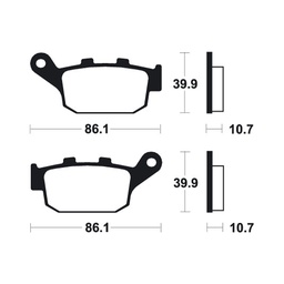 [BE114MR] Brake Pads Honda XL600/XRV750 Africa Twin