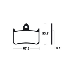 [BE122MF] Brake Pads Honda CB900 Hornet Front