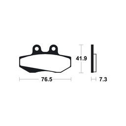 [BE152MA] Brake Pads Beta RR50/Derbi Senda/Rieju MRX Front