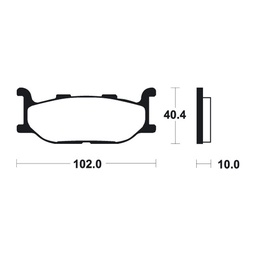 [BE163MSS] Brake Pads Yamaha T-MAX (01-03) Majesty (04-)