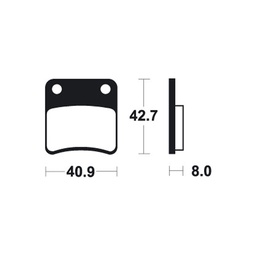 [BE170MA] Brake Pads Honda SR50 Dio Front