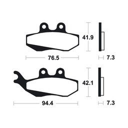 [BE189MA] Pastillas de Freno Vespa GTX/LX 125