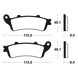 [BE222MA] Honda Pantheon 125 Front Brake Pads