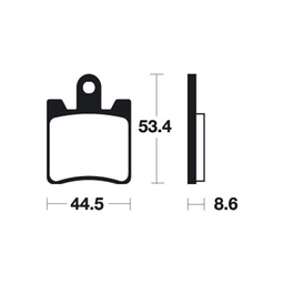 [BE240MSS] Brake Pads Suzuki Burgman 250 (98-06)