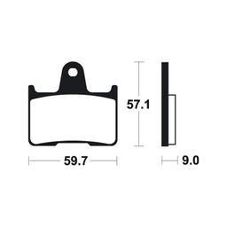 [BE265MR] Pastillas de Freno Suzuki GSXR1000/ GSX650 Bandit trasera