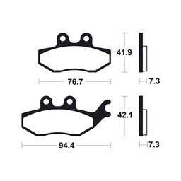 [BE280MA] Rieju NKD 50/RS2 50 Front Brake Pads