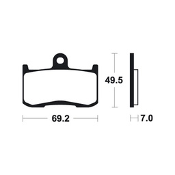 [BE282MF] Kawa ZX-9R Brake Pads (02-12)