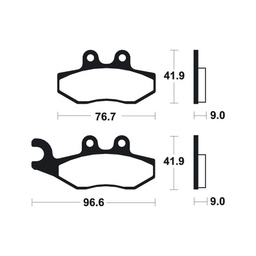 [BE286MA] Gilera Runner 50 Brake Pads (06-12) Front